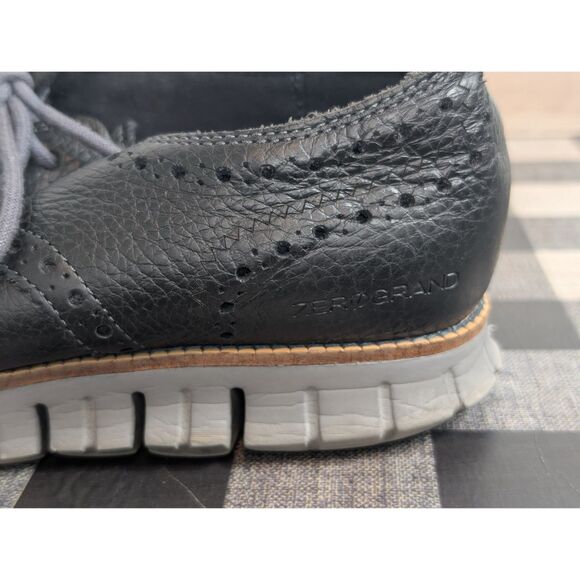 Cole Haan Zero Grand OS Wingtip Oxfords Black/Gray Men's Size 11M - Picture 6 of 16